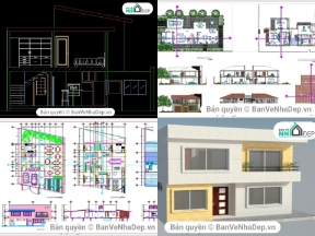 Bộ sưu tập Tổng hợp 9 mẫu thiết kế nhà phố 2 tầng hiện đại [ Sale miễn phí ]